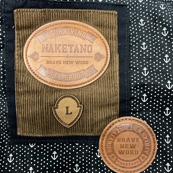 Naketano Brave New World Jacket Green Hooded Utility Parka Womens Size Large - Picture 2 of 14